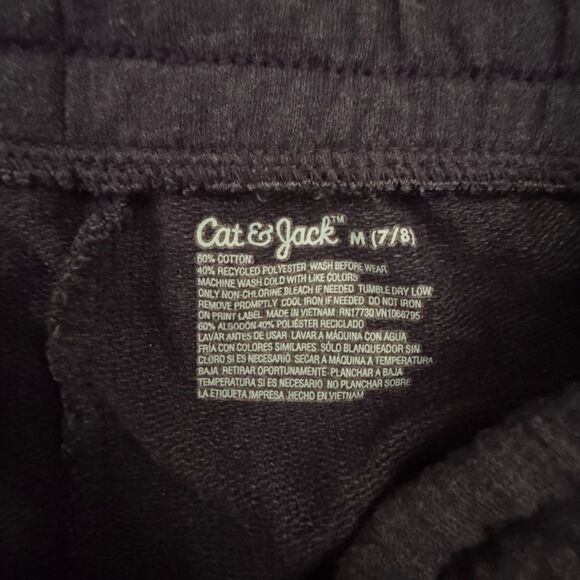 Cat & Jack Girl’s Nightfall Blue Drawstring Shorts Size: M(7/8) - Picture 3 of 3